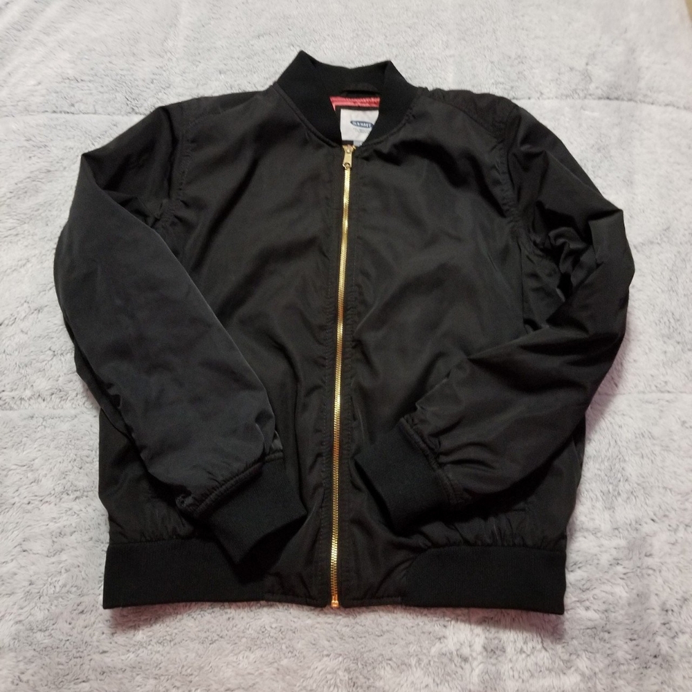 Black bomber jacket